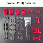 HD 5 Inch 240mm Frame Kit 3K Carbon Fiber 5mm Arm for Racing Drone RC Quadcopter DIY with Print Parts
